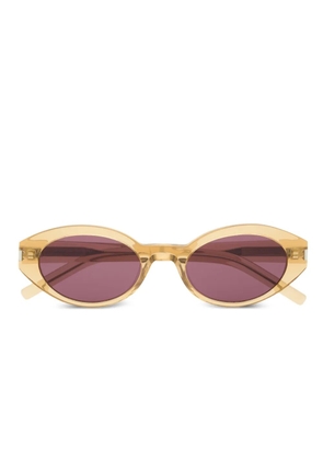 Saint Laurent Eyewear oval-frame sunglasses - Neutrals