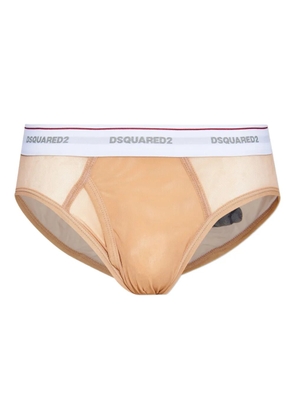 DSQUARED2 x Vaquera logo-waistband briefs - Neutrals