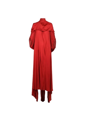 Valentino Garavani high-neck draped maxi dress - Red
