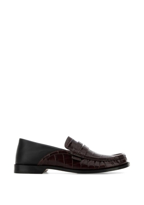 LOEWE Campo two-tone leather loafers - Brown