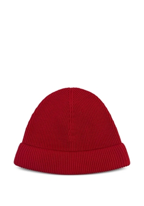 Loro Piana Sloop ribbed beanie hat - Red