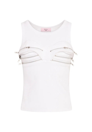 Martine Rose zip tank top - White
