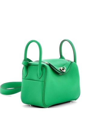 Hermès Pre-Owned Lindy Bag Clemence Mini crossbody bag - Green