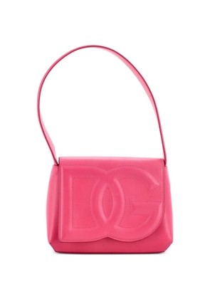 Dolce & Gabbana Pre-Owned DG Logo Flap Hobo Bag Leather Small shoulder bag - Pink