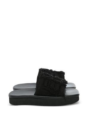 Rick Owens DRKSHDW frayed sandals - Black
