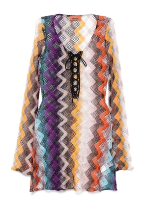 Missoni long sleeve dress - Yellow