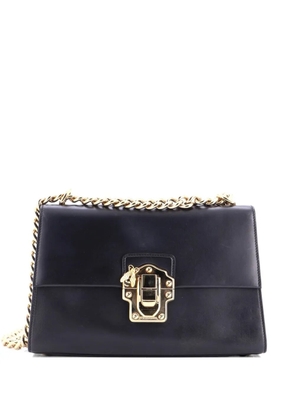 Dolce & Gabbana Pre-Owned Lucia Chain Flap Bag Leather Large shoulder bag - Black