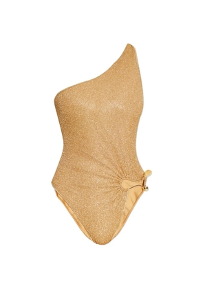 Oséree one-shoulder ring swimsuit - Gold