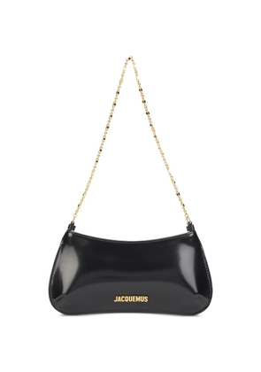 Jacquemus Bisou logo-detail shoulder bag - Black