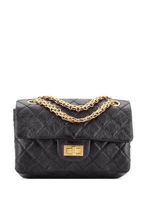CHANEL Pre-Owned Reissue 2.55 Flap Bag Quilted Aged Calfskin Mini crossbody bag - Black