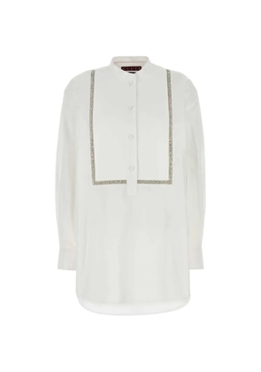 Gucci embellished poplin shirt - White