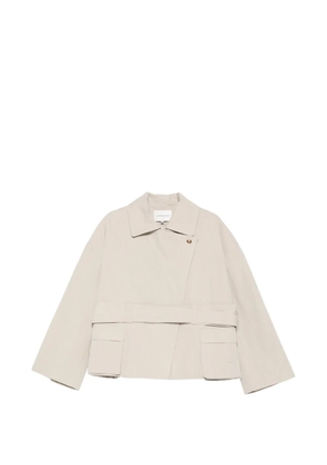 VIKTORIA CHAN Eos pocket belted jacket - Neutrals