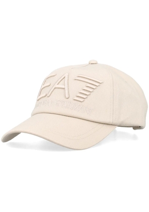 Ea7 Emporio Armani logo-embroidered baseball cap - Neutrals