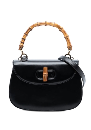 Gucci Pre-Owned 20th Century Small Calfskin Bamboo Night satchel - Black