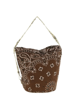 Call It By Your Name Seau bandana-print bucket bag - Brown