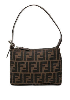 Fendi Pre-Owned 2000-2010 Mini Zucca Canvas Pochette shoulder bag - Brown