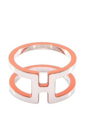 Hermès Pre-Owned 2010s H Anron scarf ring - Silver