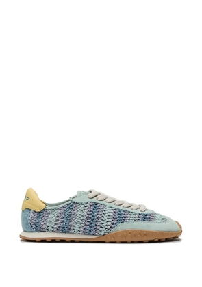 Hoff woven lace-up sneakers - Blue