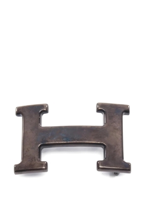 Hermès Pre-Owned 2000s Constance H-logo belt buckle - Black