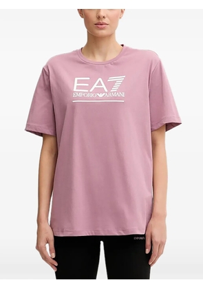Ea7 Emporio Armani logo-print T-shirt - Pink