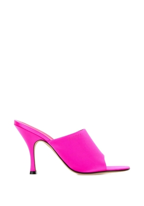 Gucci logo-embroidered sandals - Pink