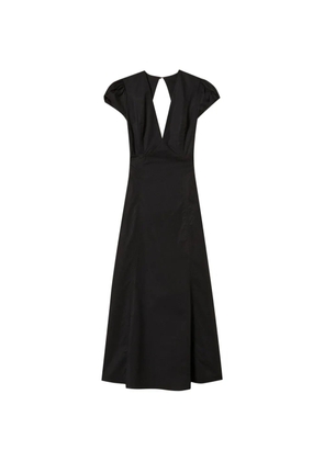 TWINSET V-neck open-back midi dress - Black