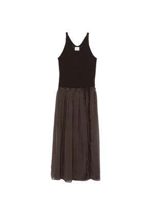 Alysi button dress - Brown