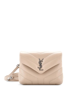 Saint Laurent Pre-Owned Loulou Shoulder Bag Matelasse Chevron Leather Toy crossbody bag - Neutrals