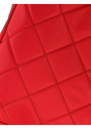 Prada Pre-Owned Quilted Tessuto Mini hobo bag - Red