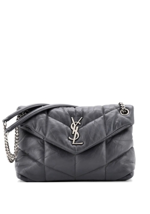Saint Laurent Pre-Owned Loulou Puffer Shoulder Bag Quilted Leather Small crossbody bag - Grey