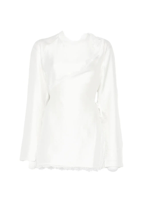 VIKTORIA CHAN Eos lace-detail top - White