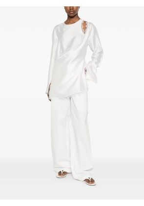 VIKTORIA CHAN Eos lace-detail top - White