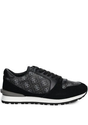 GUESS USA monogram-print sneakers - Black
