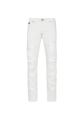 Philipp Plein ripped jeans - White