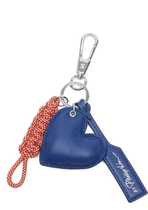 3.1 Phillip Lim braided-detail heart charm - Blue