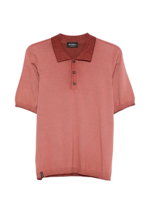 AROVESCIO buttoned polo shirt - Red