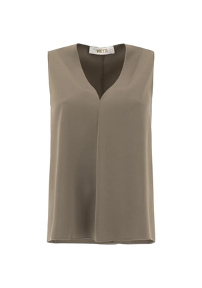 Fit V-neck tank top - Neutrals