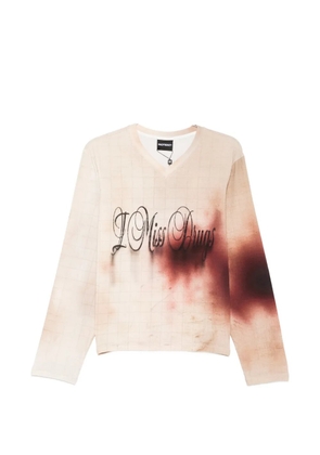 MADFRENZY Miss V-neck top - Neutrals