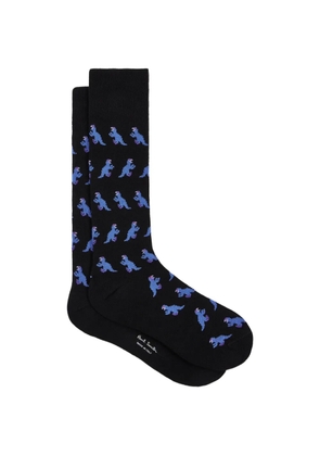 Paul Smith dinosaur-pattern socks - Black
