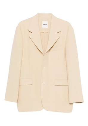 SANDRO buttoned blazer - Neutrals