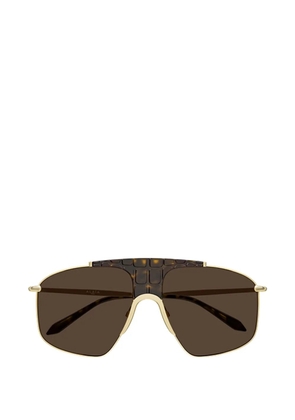 azzedine alaïa geometric-frame sunglasses - Gold