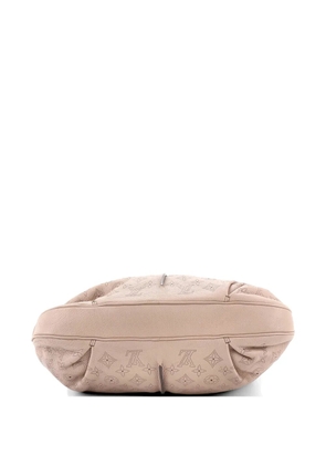 Louis Vuitton Pre-Owned Selene Handbag Mahina Leather MM hobo bag - Neutrals