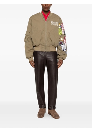 KidSuper patch pocket bomber jacket - Neutrals