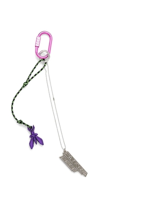 Patrizia Pepe logo-charm keyring - Pink