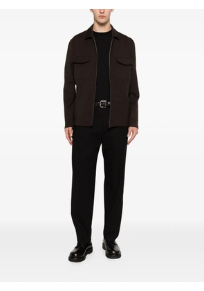 Briglia 1949 Manhattans front-seam trousers - Black