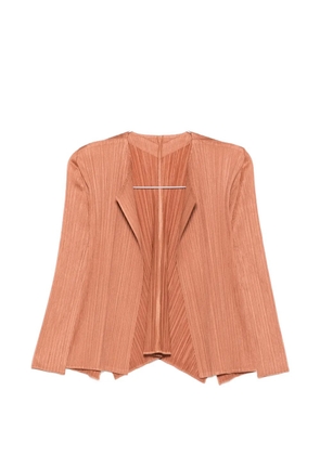 Pleats Please Issey Miyake Monthly Colors March pleated jacket - Orange