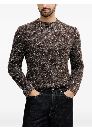 Benetton speckled crew-neck sweater - Brown