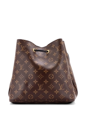 Louis Vuitton Pre-Owned NeoNoe Handbag Monogram Canvas with Leather MM bucket bag - Brown