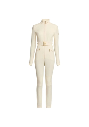 Elie Saab turtleneck belted jumpsuit - Neutrals