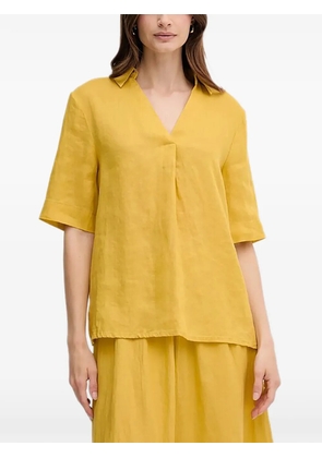Benetton V-neck top - Yellow